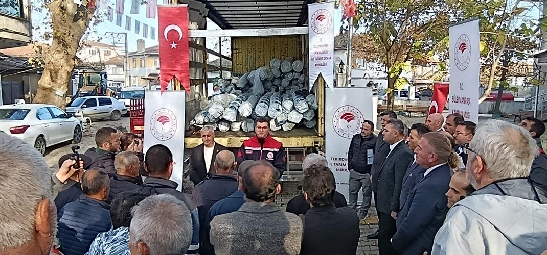 Seraları Yenileyelim Üretimi Destekleyelim Projesi Kapsamında Sera Naylonu Dağıtıldı