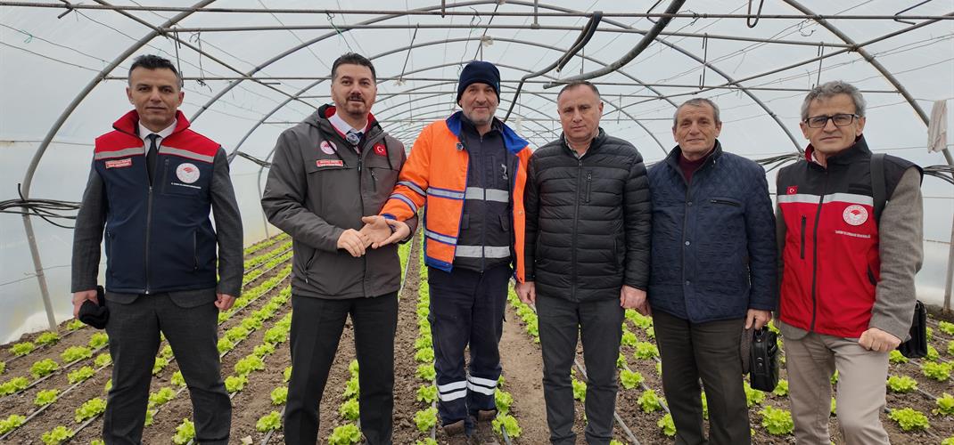 İl Müdürü Mehmet AKSOY Sera İşletmesini Ziyaret Etti